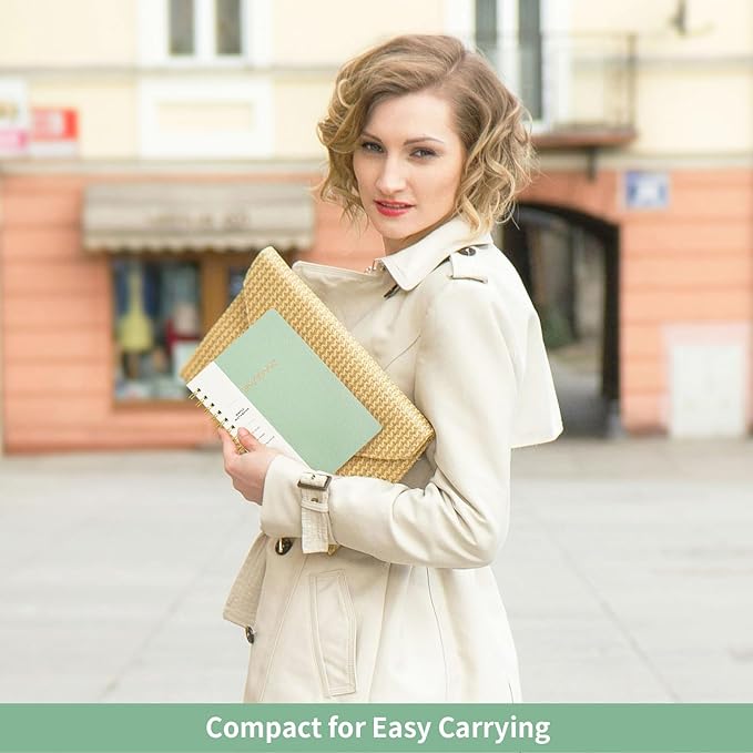 Lined Spiral Notebook College Ruled A5 Journal Book for Note Taking, 160 Pages Writing Journal for Office and Home School Supplies 5.75 x 8.125 inch - MintGreen