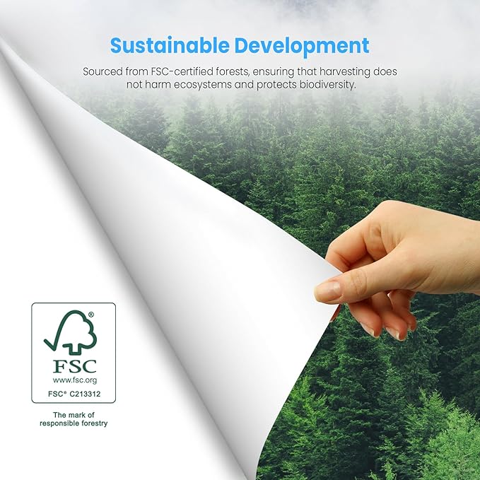 Comix Sticky Easel Pad, 25 x 30 Inches Flip Chart Paper for Teachers, Large Self Stick Easel Paper, 30 Sheets/Pad, 2 Pads/Pack