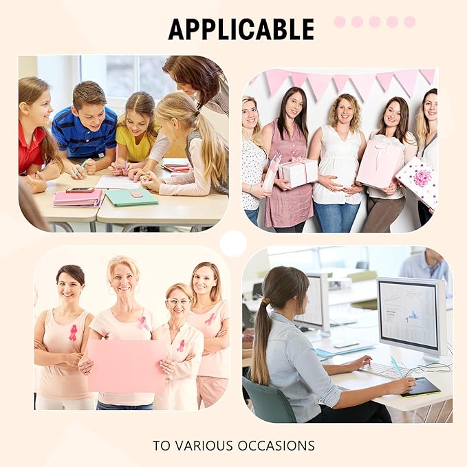 Fulmoon 50 Pcs Ballpoint Pens Bulk Retractable Comfortable Writing Pens Cute Back to School Supplies in Medium Point 1.0 mm for Teacher Student Bridal Shower Baby Shower (Macaron Color)