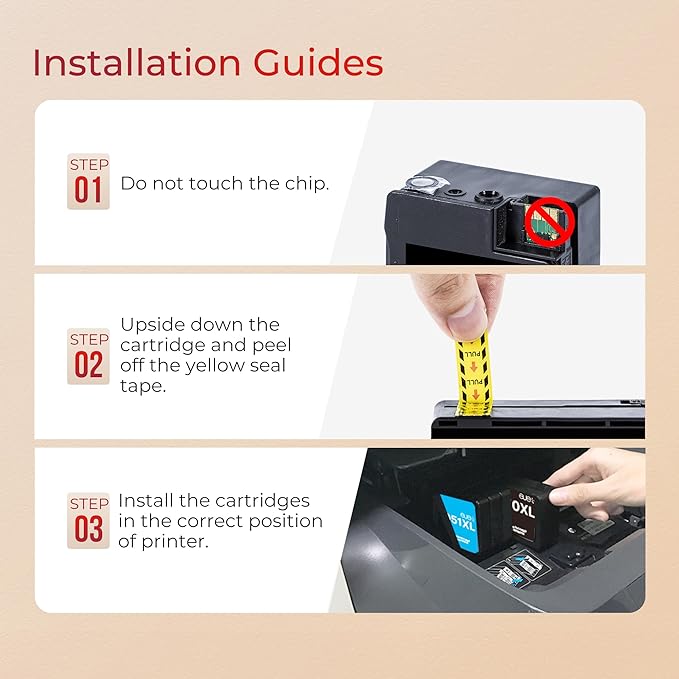 ejet 950XL and 951XL Ink Cartridges Combo Pack Compatible for HP 950 951 Ink Cartridges Combo Pack Use for OfficeJet Pro 8600 8610 8615 8620 8625 8100 8630 8660 276DW 251DW, Black Cyan Magenta Yellow