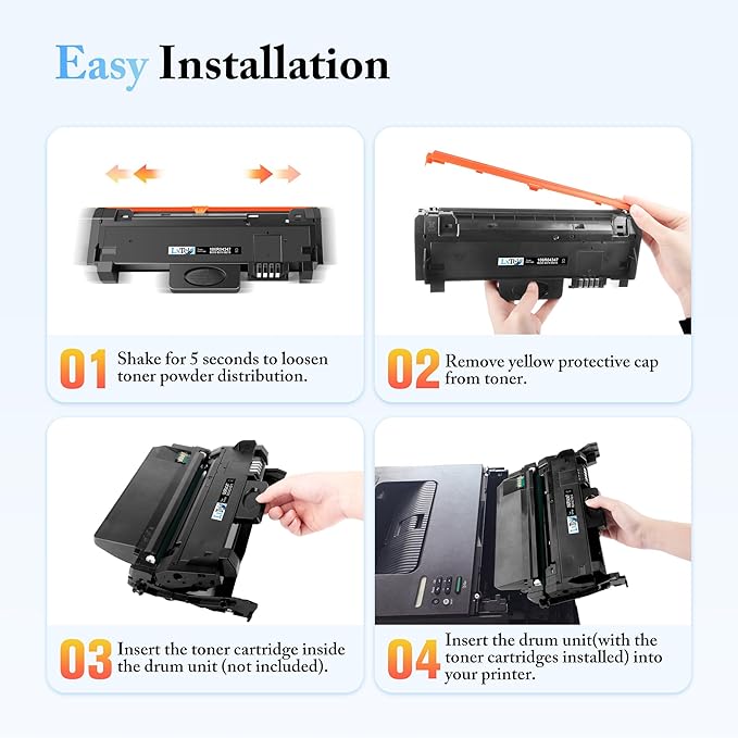 LxTek B210 Compatible Toner Cartridges for Xerox B205 B210 B215 for Xerox B215 B215DNI B205NI B210DNI B205MFP B215MFP 106r04346 106r04347 Toner (Black, 2-Pack)