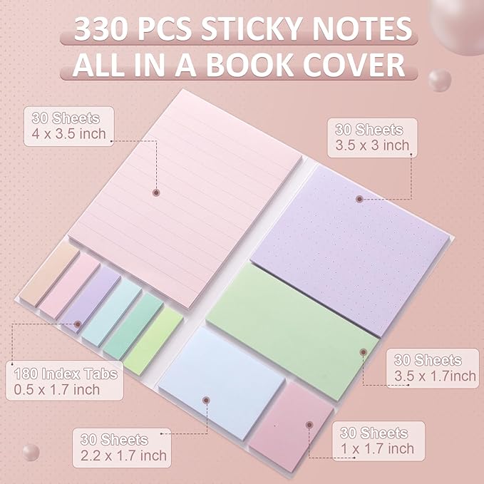 Janlaugh 38 Pcs Aesthetic College School Supplies with Pen Case Sticky Notes Gel Pens Highlighters Correction Tapes Back to School Stationery Kit(Macaron Color,Elegant)