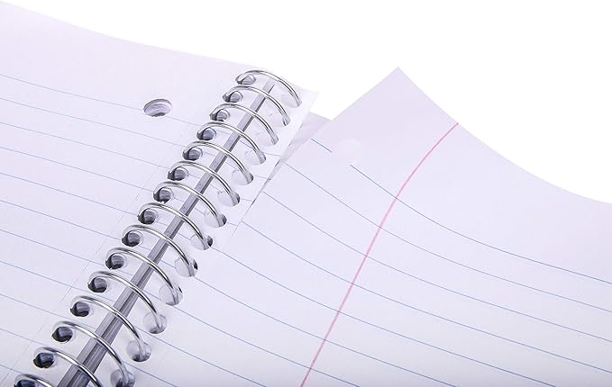 Mintra Office Durable Spiral Notebooks, 1 Subject, (Salmon, Sage Green, Lavender, College Ruled 3 Pack), 100 Sheets, Poly Pocket, Moisture Resistant Cover, Strong back, For School, Office, Business,