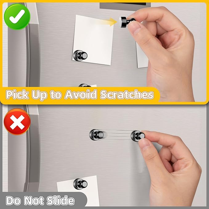 16 Pcs Fridge Magnets, Small Strong Magnets for Whiteboard, Refrigerator, Locker, Kitchen, Office, Classroom Organization