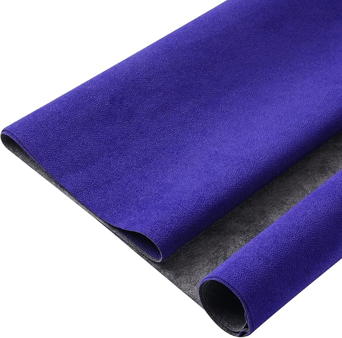Removable Velvet Fabric Self Adhesive Felt Fabric Liner Blue Velvet Drawer Liner for Jewelry Drawer Craft Felt Fabric Sheet Art & Craft Making 14.2" x 98"