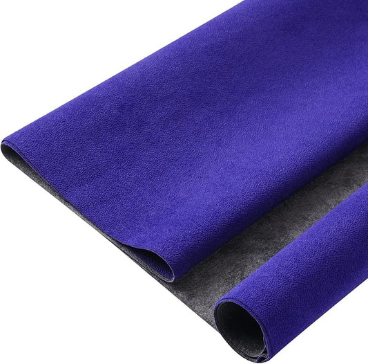Removable Velvet Fabric Self Adhesive Felt Fabric Liner Blue Velvet Drawer Liner for Jewelry Drawer Craft Felt Fabric Sheet Art & Craft Making 14.2" x 98"