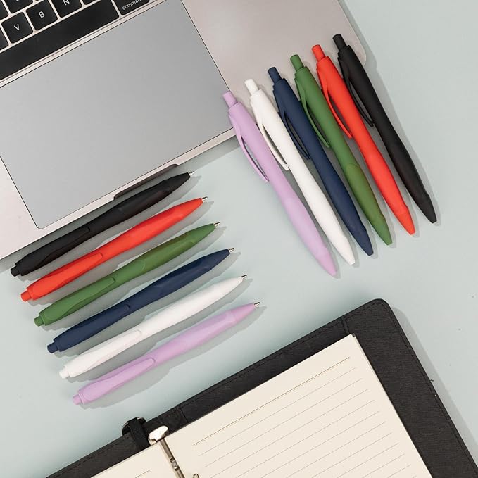 BallPoint Pens, 30 Pack (BLACK Ink),Bulk Pens, Green Barrel,Click Pens for Office Home and School, Retractable Ballpoint Pens, Medium Point, 1.00MM (Green)