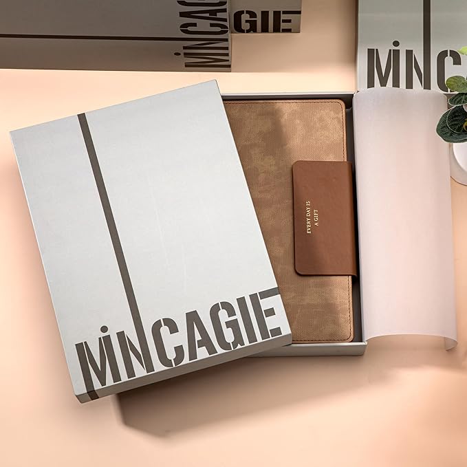 Leather Journal for Men 320 Pages B5 Large Journaling Notebooks with 100 GSM Thick Paper Journals for Writing Notebook for Men & Women with Buckle Closure Work Diary, 7.28" x 10.23", Brown