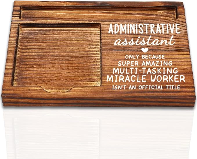 Administrative Assistant Gifts for Women, Thank You Appreciation Gifts for Administrative Assistant, Going Away Gift Retirement Gift for Coworker Office Decor Self-Stick Note Pad Holders-DW05