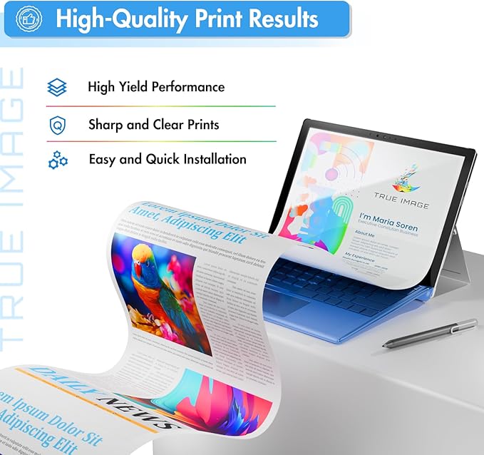 TRUE IMAGE Compatible Toner Cartridge Replacement for HP 410X CF410X CF410A 410A M477 M452 Color Pro MFP M477fdw M477fnw M452dw M477fdn M452nw M452dn M377dw Printer Ink (Black, 1-Pack)