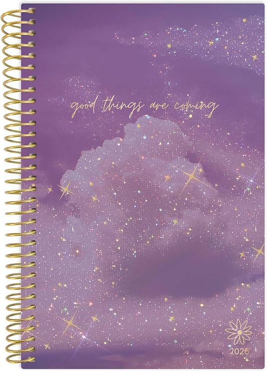 bloom daily planners 2026 Pocket Planner - 4” x 6” - (January 2026 - December 2026) - MINI Weekly/Monthly Agenda Organizer & Calendar Book - Good Things Are Coming