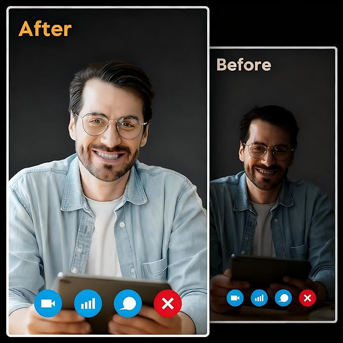 Led Desk Lamps for Home Office with Base, Tall Desk Lamp with 50 Light Modes & Memory and Timer Func Computer Light, Flexible Adjustable Table Lamps for Video Conference, Architect or Study( Black)