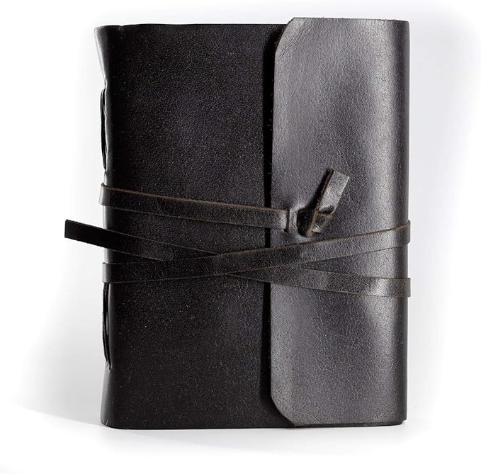 Handmade Leather Journal | Writing Notebook Diary | Bound Daily Notepad For Men & Women Unlined Paper Medium, writing pad for artist, sketch