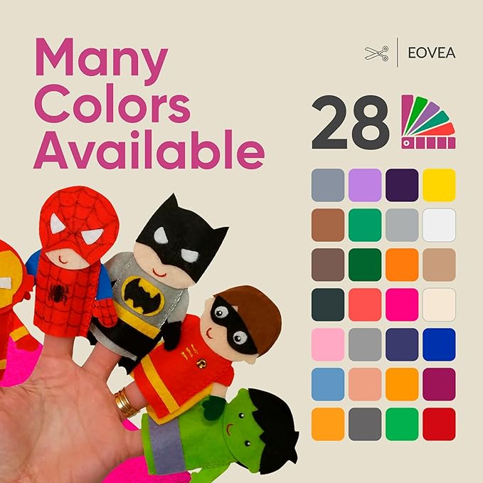 EOVEA | Acrylic Felt Fabric by The Yard - Non-Stiff, Soft Material - 72" Wide - 1.6mm Thick Felt Sheets for DIY Crafts, Sewing, Upholstery, Cushion, Padding(Neon Pink, Half Yard)