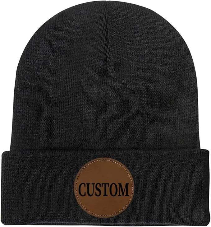 Custom Beanie for Men Women Bulk Custom Winter Hat Beanies with Logo Text Image Personalized Knit Hats Gifts for Business