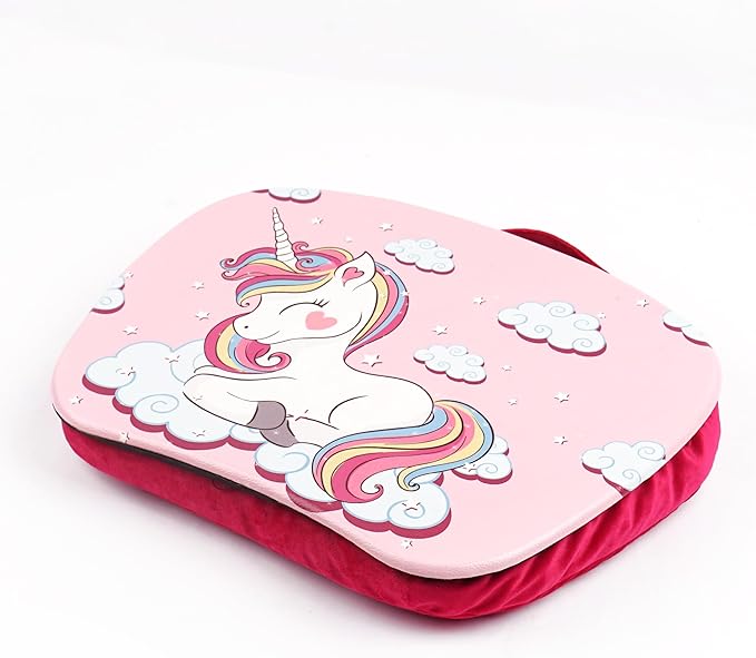 Pets Lap Desk - Lapdesk Fits up to 11.6 Inch laptops - Drawing Table and Craft Desk (1-Unicorn)