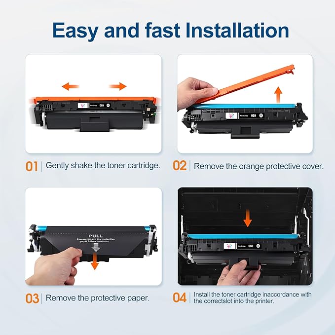 069 Toner Cartridge Set Replacement for Canon 069 Toner Cartridge 4 Pack Works for Canon Color ImageCLASS Mf753cdw MF751Cdw MF752Cdw LBP674Cdw MF752Cdw MF756Cx LBP673Cdw Printer (BK, C, Y, M)