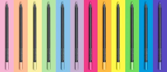 Faber-Castell Black Edition Colored Pencils: 12 Neon & Pastel