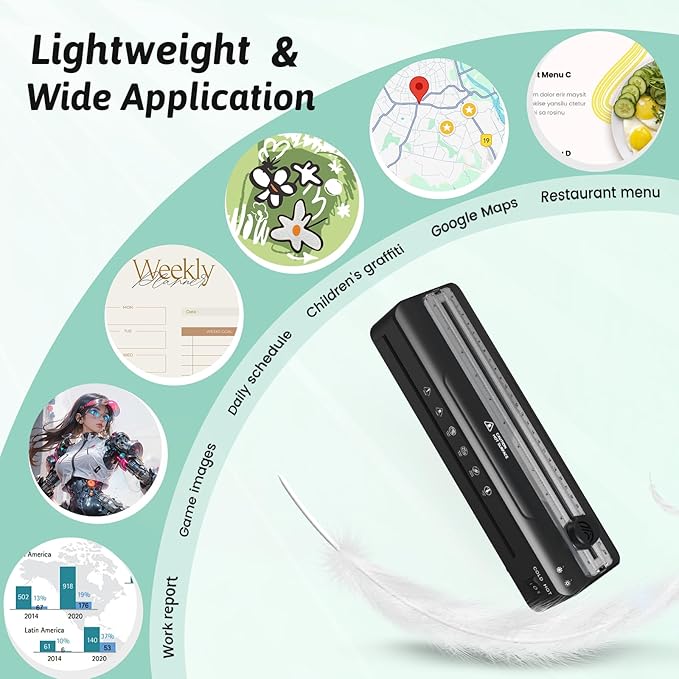 Laminator Machine 9 Inch Laminating Machine - A4 Cold Thermal Laminator Machine with Laminating Sheets, 8.5 x11 Personal Laminators for Teachers 90s Warm up, A4/A5/A6 Laminators for School Home
