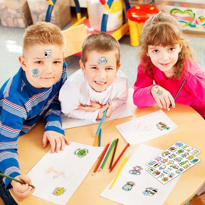 Punny Teacher Prize Stickers for Student, 464pcs Motivational Reward Sticker for Kids Fun, Classroom Must Have Essential for Teacher Elementary, Home School Supplies, Encouraging Incentives Stickers