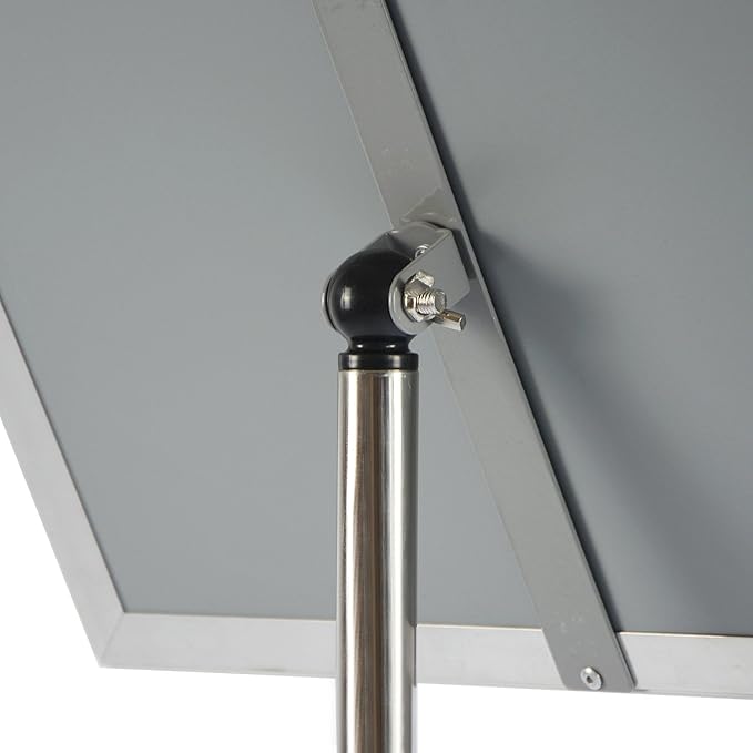 Adjustable Heavy Duty Pedestal Sign Holder Poster Stand - 8.5x11 Inch Vertical & Horizontal Sign Stand Displayed Poster Holder, Square Base Sign Stands for Display, Advertisement & Outdoor Sign Holder