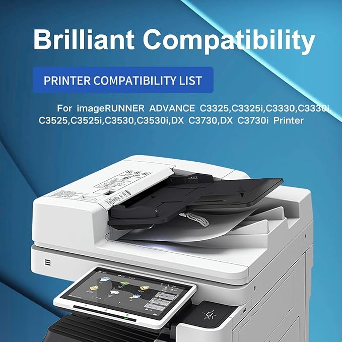 Toner Cartridge for Canon GPR-53 GPR 53 for ImageRunner Advance Advance iR-ADV C3325 C3330 C3525 C3530 C3025 High Yield (4 Color)