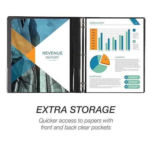 Samsill Economy 0.5 Inch 3 Ring Binder Bulk Pallet, Made in The USA, Round Ring Binder, Customizable Clear View Cover, Black, Pallet of 768 Binders in 32 Cartons