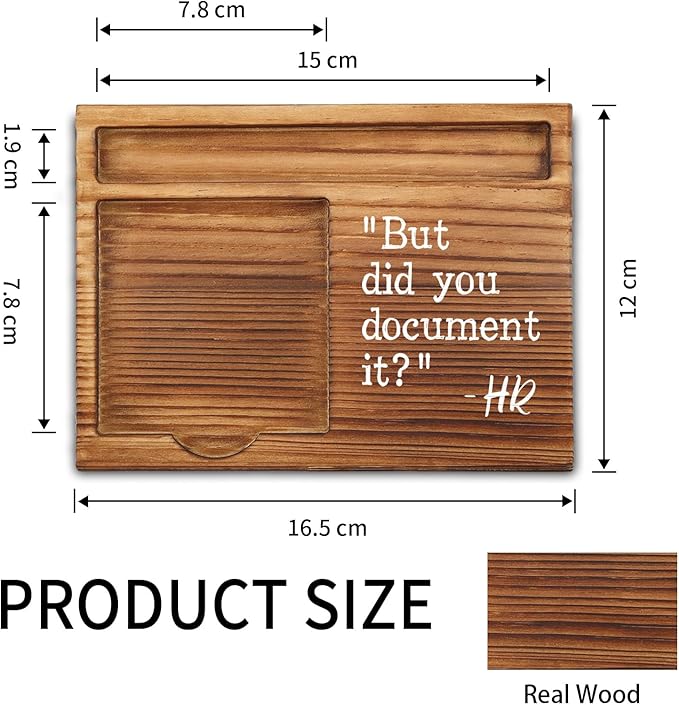 vizuzi Thank You HR Sticky Note Holder, Funny Human Resources Gifts, HR Gifts for Coworkers, HR Retirement Graduation Appreciation Gifts for Women, Men, Self-Stick Note Pad Holders ZSS21