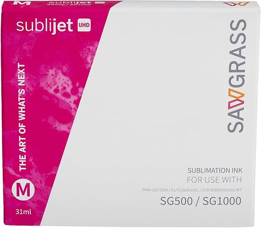Sawgrass SubliJet UHD Sublimation Ink Cartridge - Magenta - High-Performance Ink SG500 SG1000 Sublimation Printers - Long-Lasting, High-Viscosity Gel Ink for Vibrant, Crisp Prints