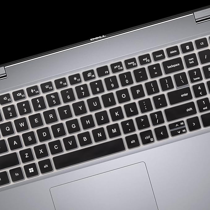 Keyboard Cover Skin for Dell Latitude 5520 5521 5530 5531 5540, Dell Precision 3580 3581 3560 3570 3561 3571 Laptop, Dell Latitude 5540 5530 5520 Keyboard Protective Cover-Black