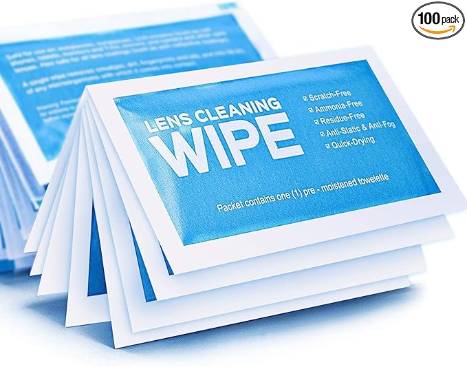 Monitor Wipes - Pre-Moistened Electronic Wipes, Surface Cleaning for Computers, Cell Phones, Sunglasses, LCD Screens, Monitor - Quick Drying, Streak-Free, Ammonia-Free - Screen Wipes