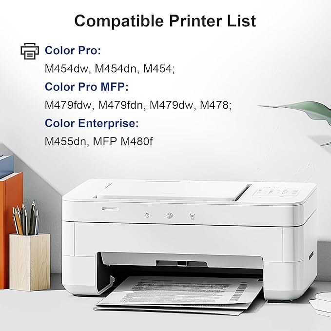 414A Toner Cartridges with Chip and Upgrade Device Compatible Toner Cartridge for HP 414A 414X W2020A Work with HP Color Pro MFP M479fdw M479fdn M454dw M454dn Printer Ink (2 Black)