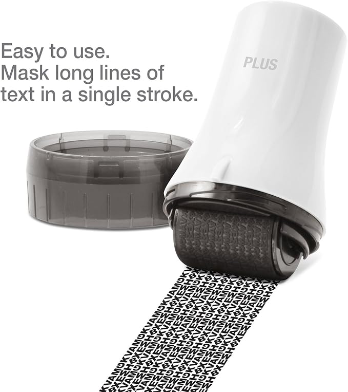 Guard Your ID Wide Advanced Roller 2.0 Identity Theft Prevention Security Stamp White