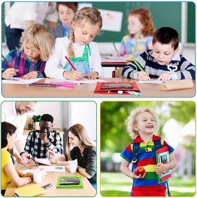 80 Pack Pencil Pouch for 3 Ring Binder Bulk Binder Pencil Pouch with Zipper, Pencil Pouches Pencil Bags for Classroom Bulk Pencil Box Pencil Case for Storing School Students Teacher Supplies