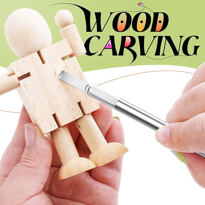 16 Pcs Exacto Knife Set, 3 Craft Knife and 13 SK5 Steel Blades, Precision Hobby Knife for Carving, Modeling, DIY, Scrapbooking, and Art Projects