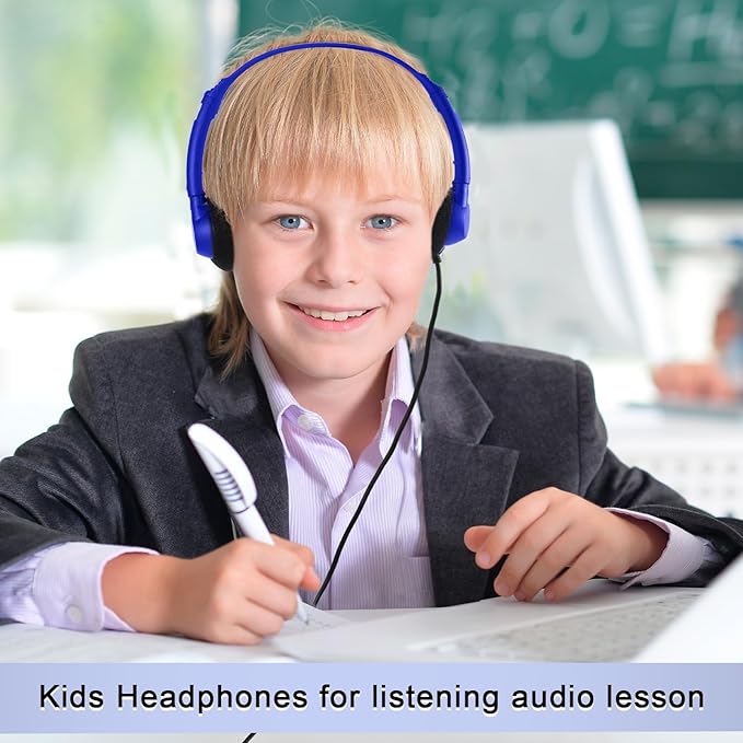 Yunsailing 30 Pack Class Set Headphones for Students Bulk School Headsets Earphones with 3.5mm Jack Classroom Must Haves Teacher Supplies for Adults Laptop Computer(Vivid Color)