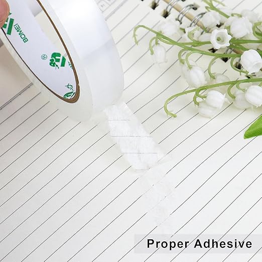 BOMEI PACK 8Rolls Clear Tape Refills for Dispenser, Transparent Gift Wrap Tape 3inch Core for Home, Office, 3/4inch x 60yds