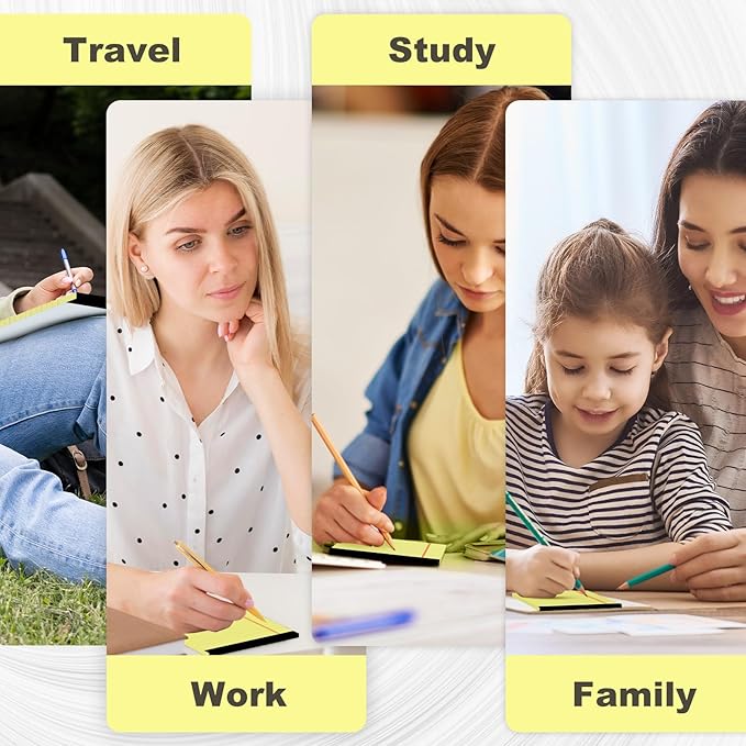 Yellow Legal Pads 4x6 18-Line College Ruled Small Legal Pads 20 Packs of Mini Legal Note Pads Non-Penetrating Paper, Perforated Writing Pad for School, Office, Business