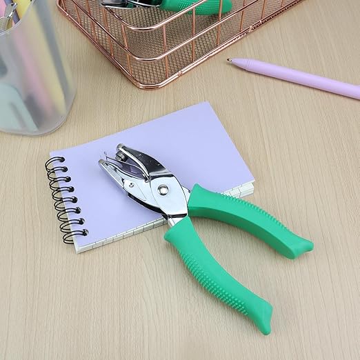 1/4 Inch Triangle Shape Hole Puncher, Handheld Single Hole Paper Punch, One Hole Paper Punch for DIY Craft Paper Scrapbook Puncher Hand Tool