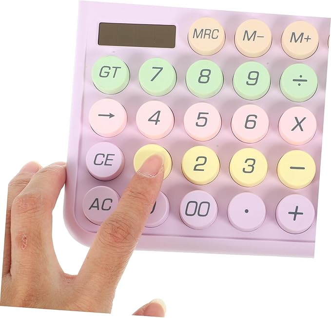Portable Mechanical Switch Calculator for Students and Office Lightweight Pocket Calculator with Plastic Construction Simple Design for Math and Physics Use Space-Saving Handheld