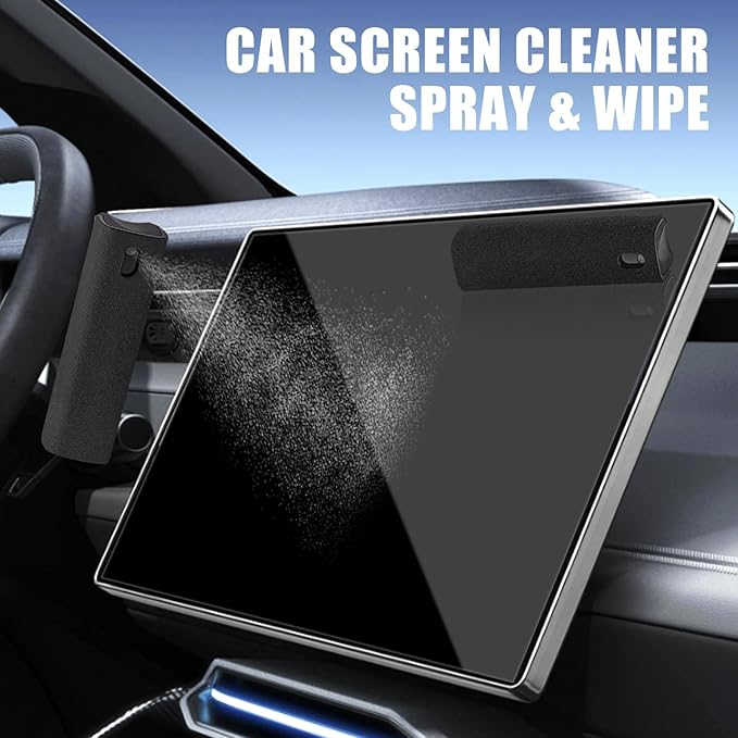walrfid Car Screen Cleaner, Computer Screen Cleaner Spray and Wipe, Laptop Cleaning Mist Kit for Electronic iPad, iPhone, Phone, MacBook, TV, Monitor, Tablet Display, with Black Graffiti Case - Blue