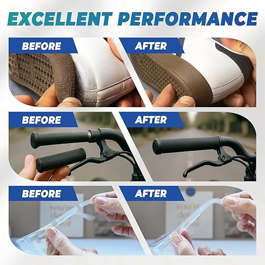 Super Glue Clear 60 Gram Liquid, All Purpose Superglue Instant Cyanoacrylate Adhesive for Plastic Ceramic Wood Leather Rubber Metal Glass Pla Shoe Sole Repair, Heavy Duty CA Oily Glue Strong Bonding