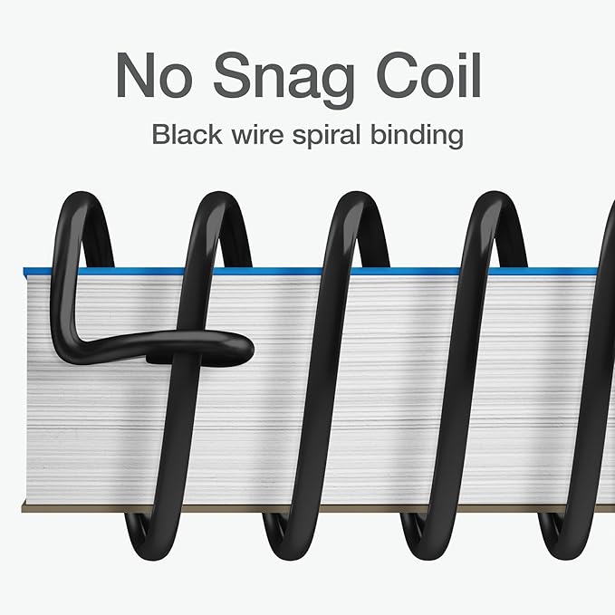 Oxford 1 Subject Spiral Notebook, Notebooks for School, Plastic Covers, Back to School Supplies, Wide Ruled, 100 Sheets, 5 Pack, Assorted Primary Colors: Black, Blue, Red, Green and Yellow (1009290)