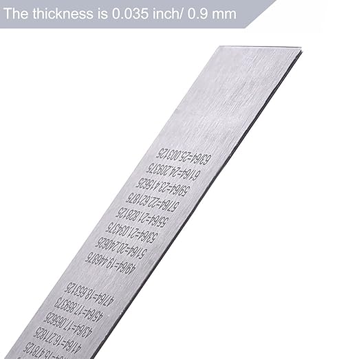 Eboot Stainless 2 Pack Steel Ruler 6 Inch and 12 Inch Metal Rule Kit with Conversion Table
