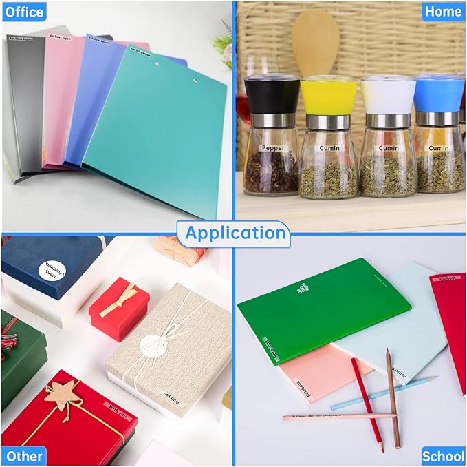 Unismar Tze 12mm 0.47 Laminated White Tape Compatible for Brother Label Maker Tape Work for Ptouch PT-D220 PTD210 PTH110 PTH100 PTD600 PTD200, Black on White 1/2'' x 26.2', 30 Pack