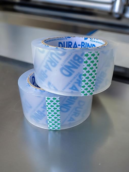 Durabind Heavy Duty Packing Tape 6 Pack. Rolls are 60 Yards x 2in. Tough Clear Tape for Shipping, Packing, Moving, Mailing, and All Box Types. Professional Grade. (6)