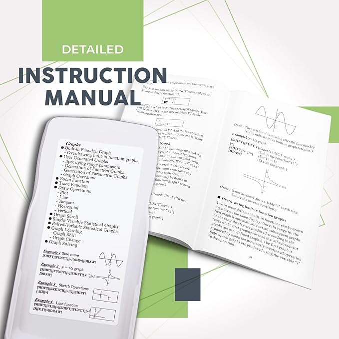 CATIGA CS229 Scientific Calculator with Graphics Functions, Multiple Modes with Intuitive User Interface, for Beginner and Advanced Courses