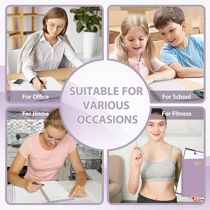 2026 Planner, Weekly and Monthly Calendar Academic Planner, Jan 2026 - Dec 2026, Planning Agenda Book for Desk Accessories and School Supplies - A5 (6.3'' x 8.5'')