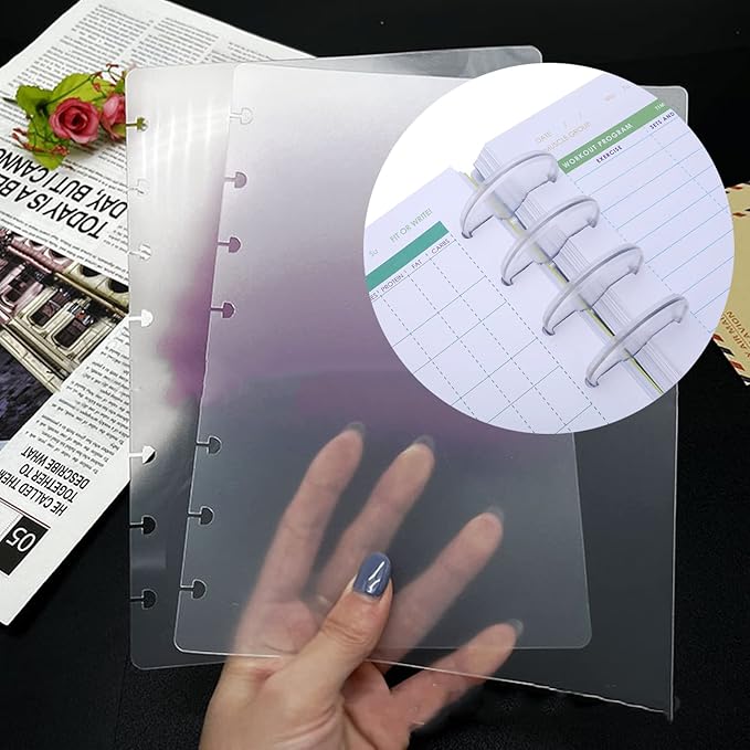 20 Pcs Discbound Disc 2 Inch Book Binding Discs, Transparent Expansion Discs Notebooks Planner Discs for DIY Notebooks and Planner Scrapbooking Supplies