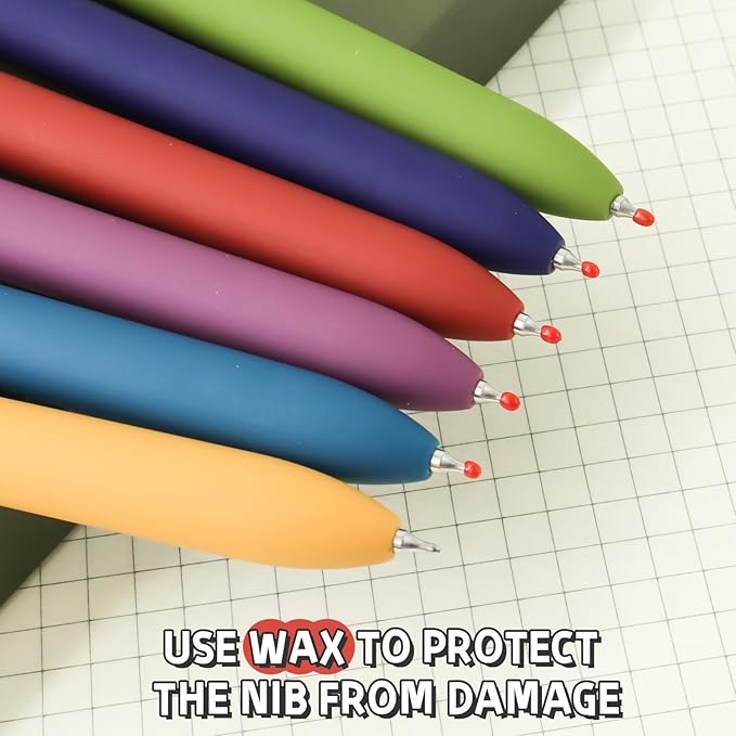 6 Pcs Gel Pens 0.5mm Quick Dry Black Ink Pens Fine Point Smooth Writing Pens, Cute Office and School Supplies Gifts for Women Teacher Students (6 Pcs Vintage Gold)